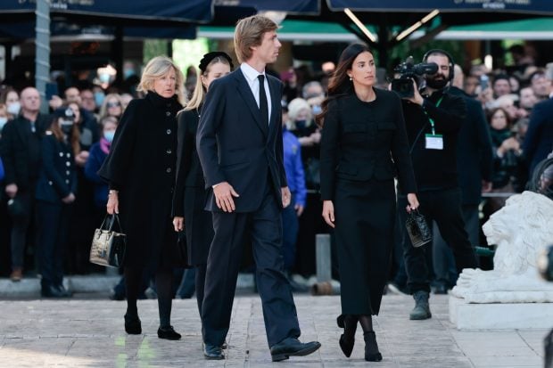 Christian de Hannover y Sassa de Osma en el funeral de Constantino de Grecia / Gtres