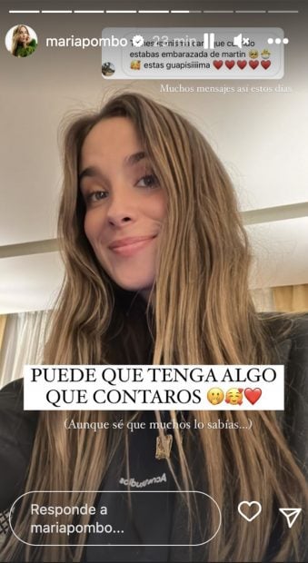 Storie de Mar&iacute;a Pombo. / Instagram