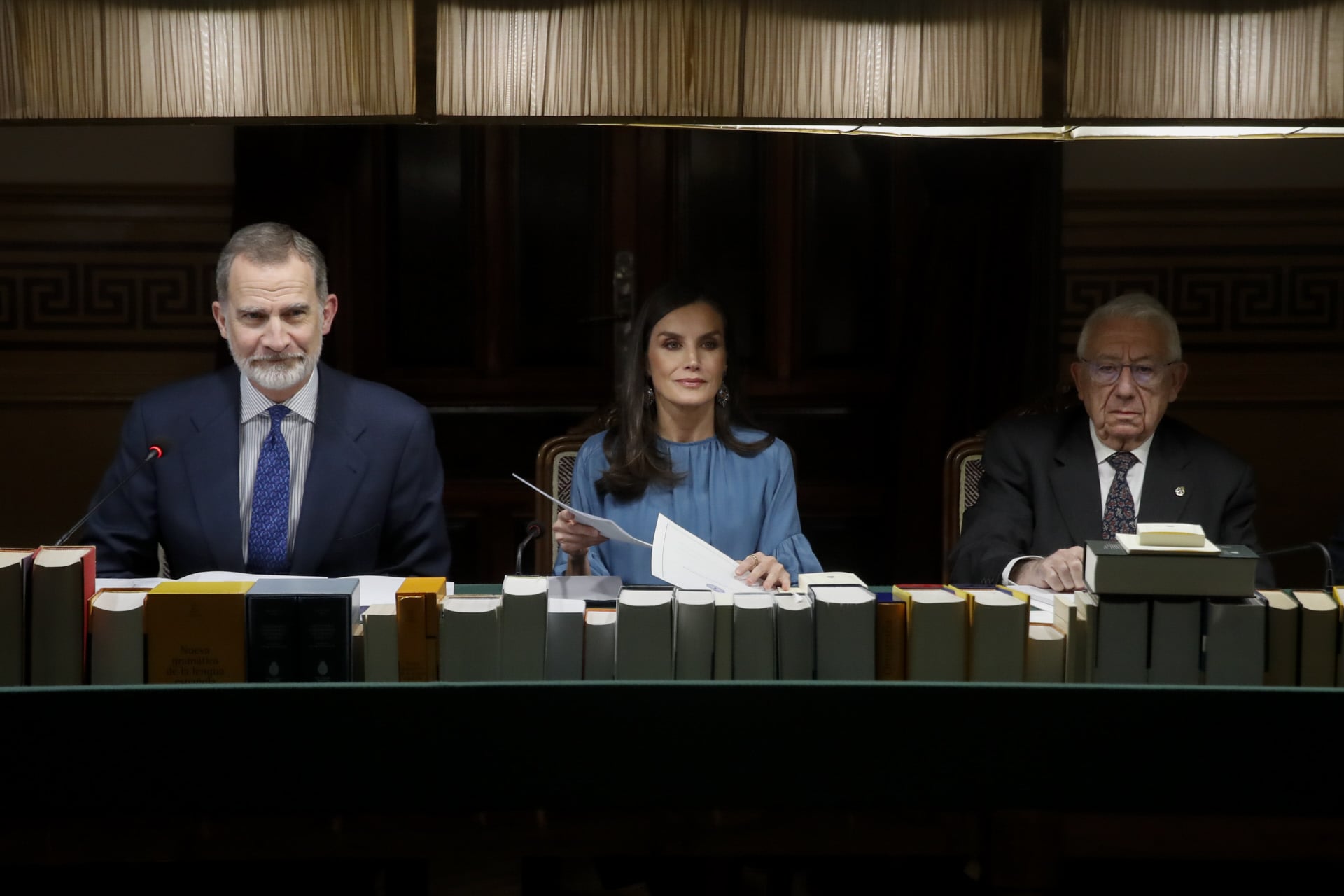 Felipe y Letizia, en un pleno de la Real Academia / Gtres
