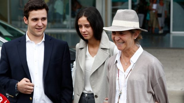 Froil&aacute;n y Victoria Federica de Marichalar, junto a su madre / Gtres