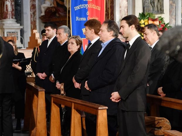 Javier Rigau en el funeral de Gina Lollobrigida. / Gtres
