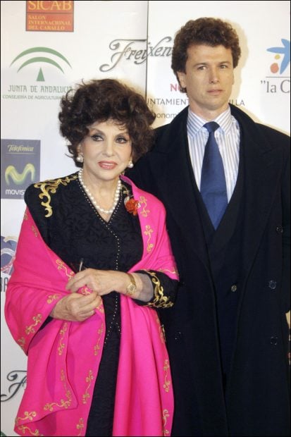 Javier Rigau junto a Gina Lollobrigida. / Gtres