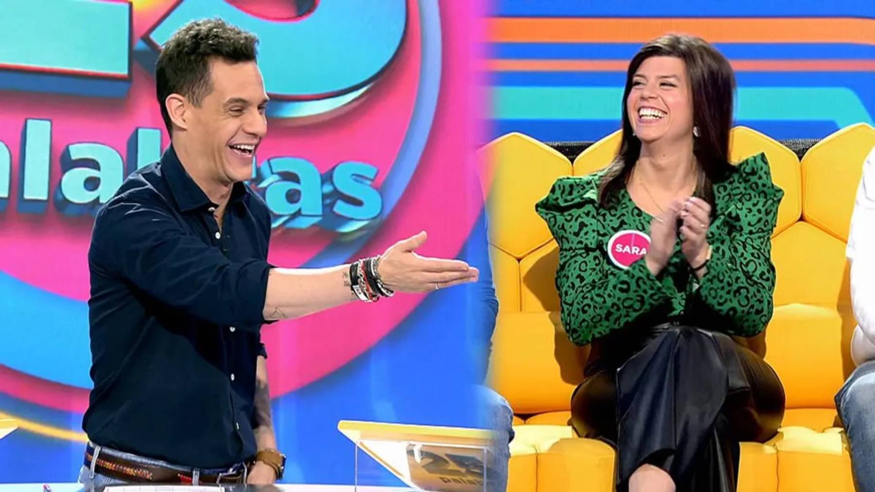 Christian G&aacute;lvez en el programa '25 palabras' / Telecinco 