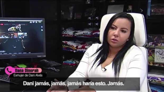 Dana Dinorah, exmujer de Dani Alves en el programa 'Fiesta' / Telecinco