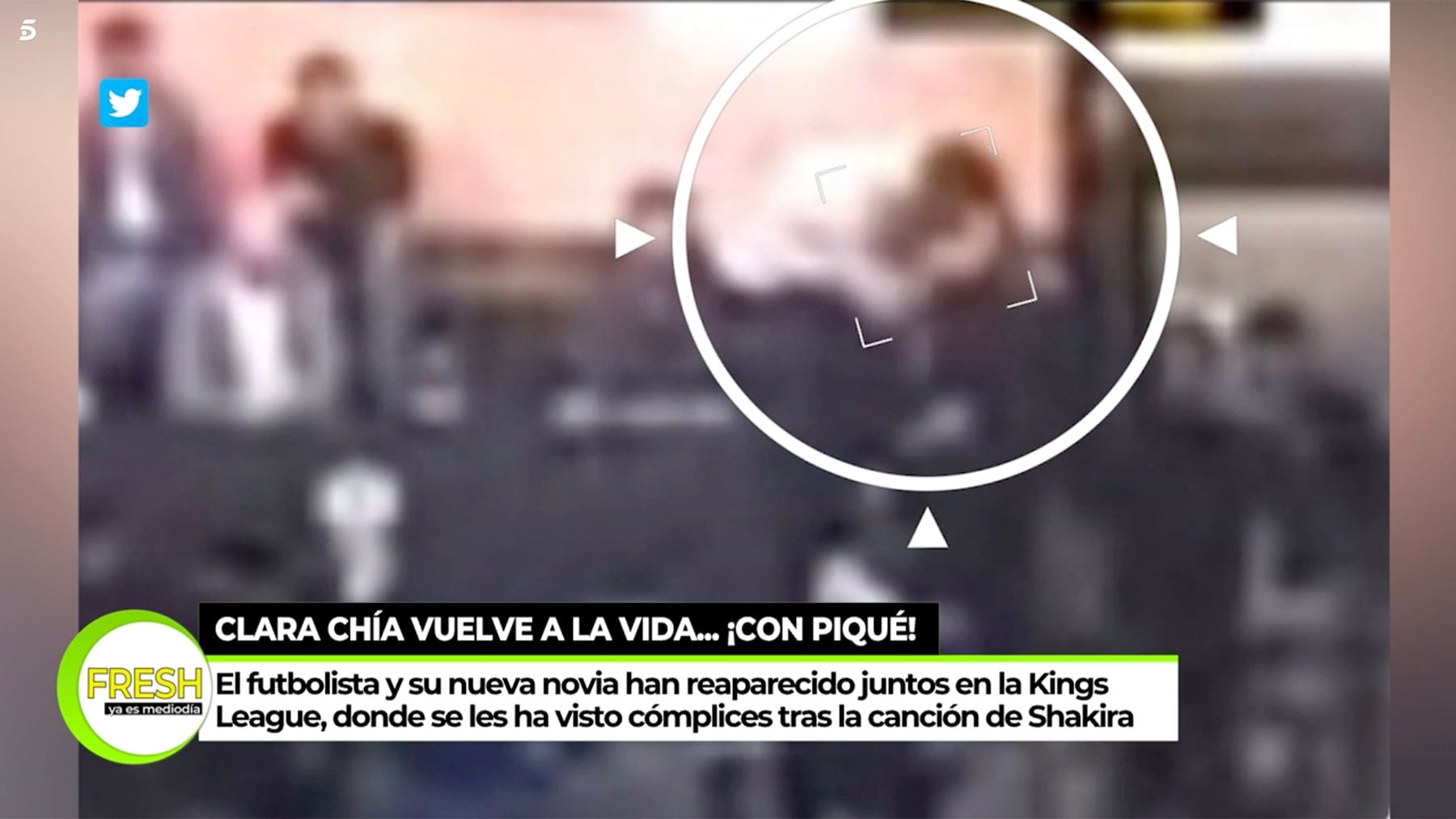Gerard Piqu&eacute; y Clara Ch&iacute;a en 'Ya es mediod&iacute;a'. / Telecinco