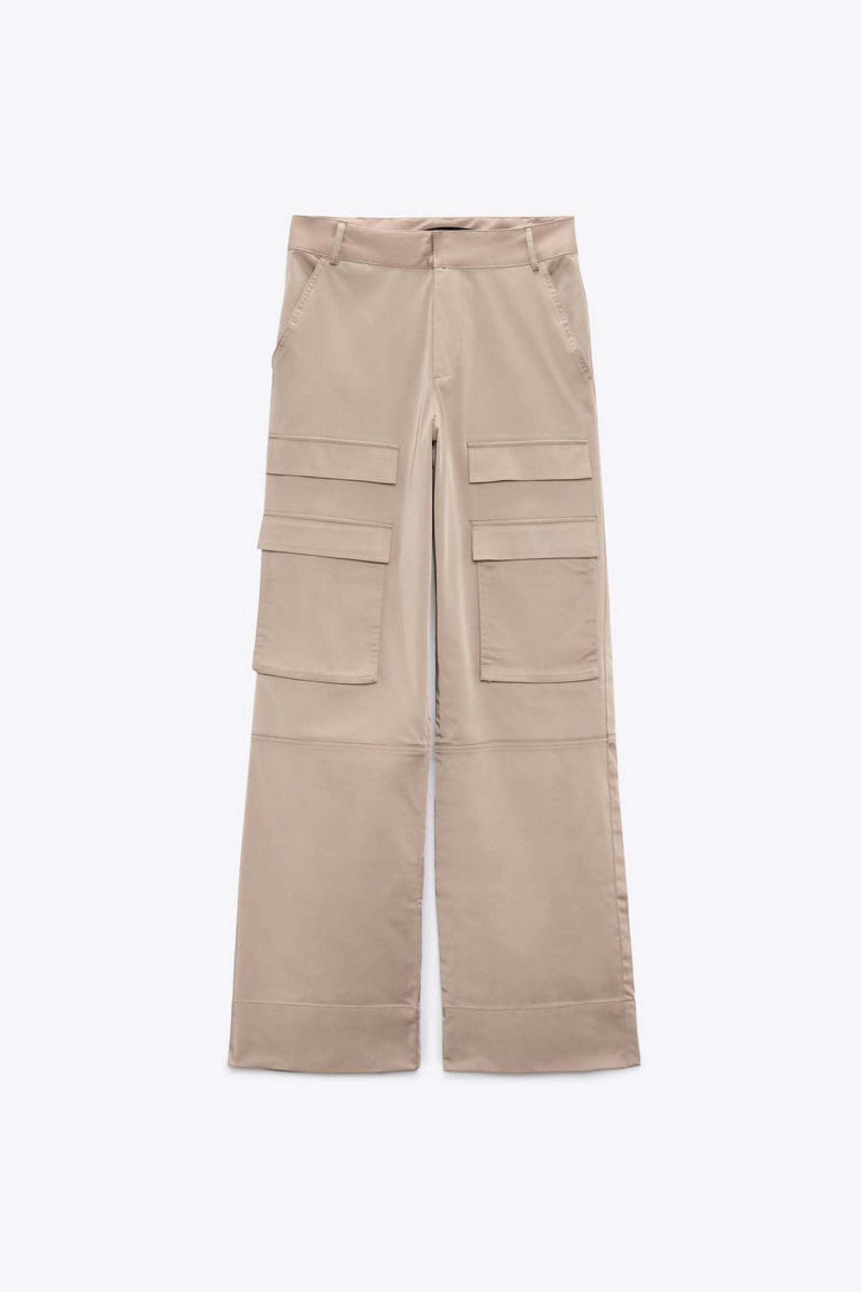 Pantalón cargo satinado / Zara