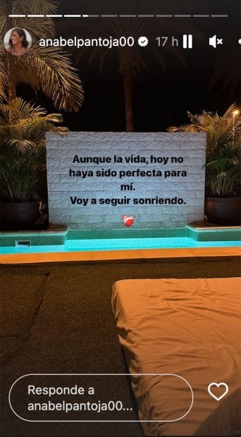 Storie de Anabel Pantoja. / Instagram
