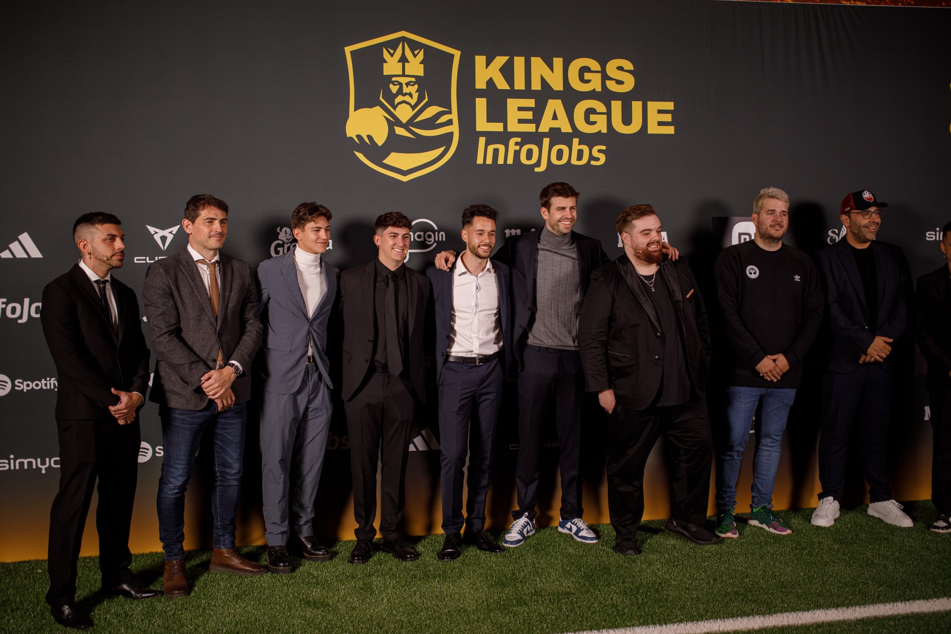Todo el equipo de presidentes de la Kings League