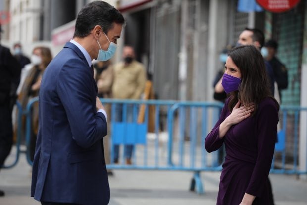 Pedro S&aacute;nchez e Irene Montero / Gtres
