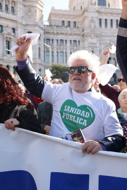 Almod&oacute;var en la manifestaci&oacute;n por la sanidad p&uacute;blica / Gtres