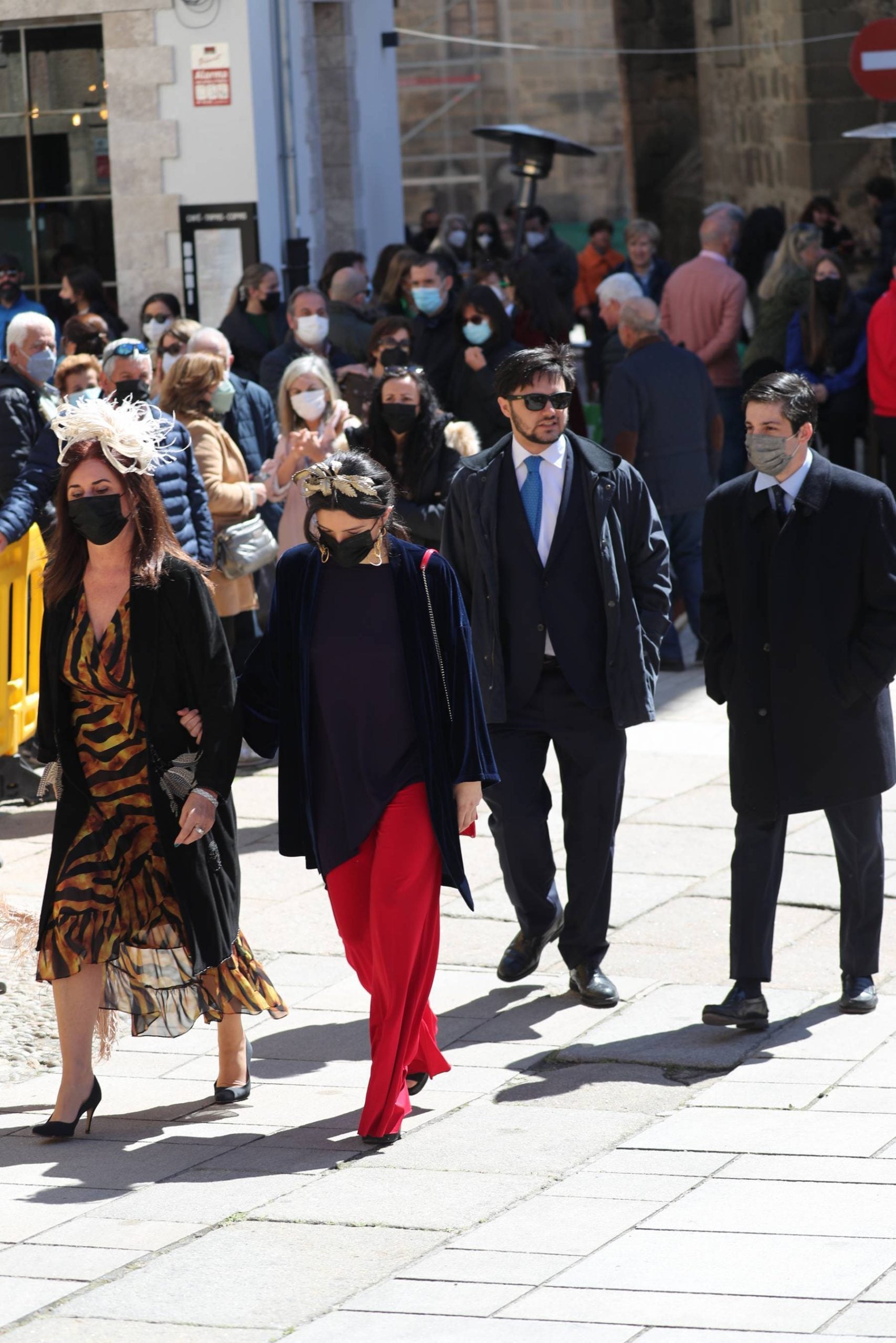 Aldara Falc&oacute; y Duarte Falc&oacute; en la boda de su primo &Aacute;lvaro con Isabelle Junot / Gtres