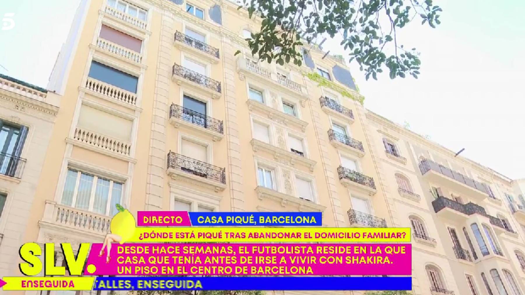 Domicilio de Gerard Piqu&eacute; en Barcelona / Telecinco 