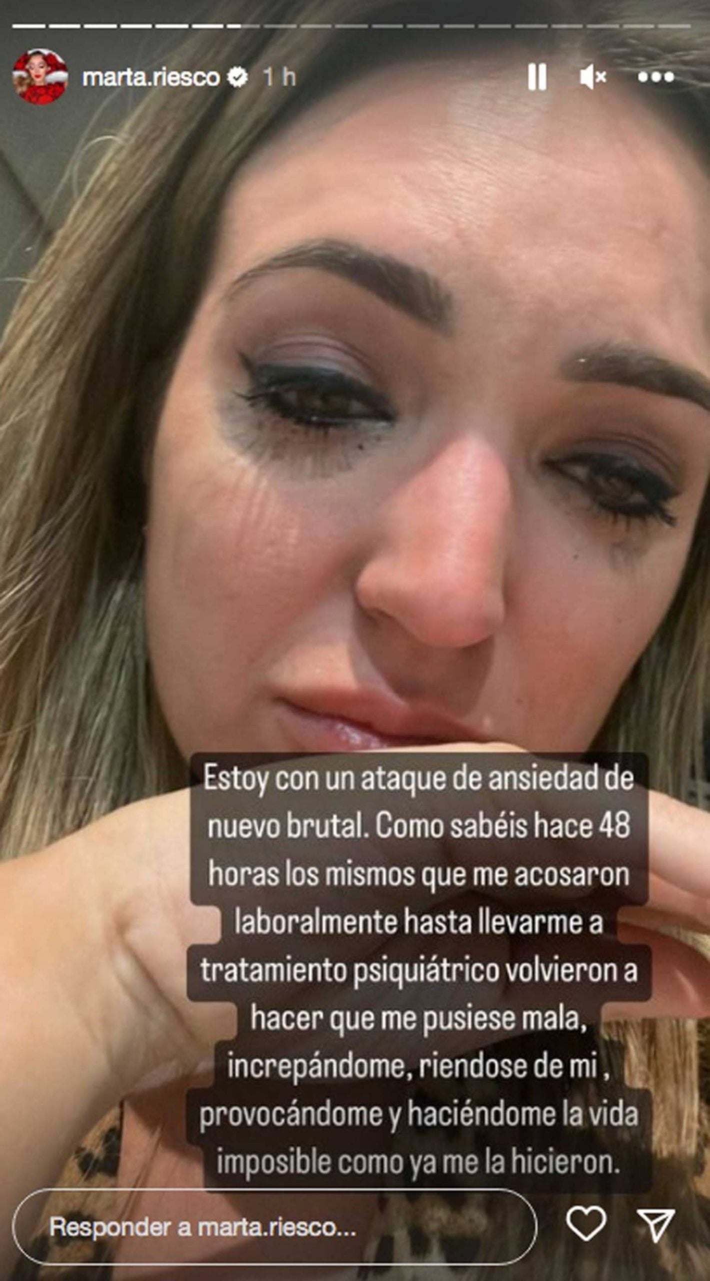 Un stories de Marta Riesco en Instagram / Instagram 