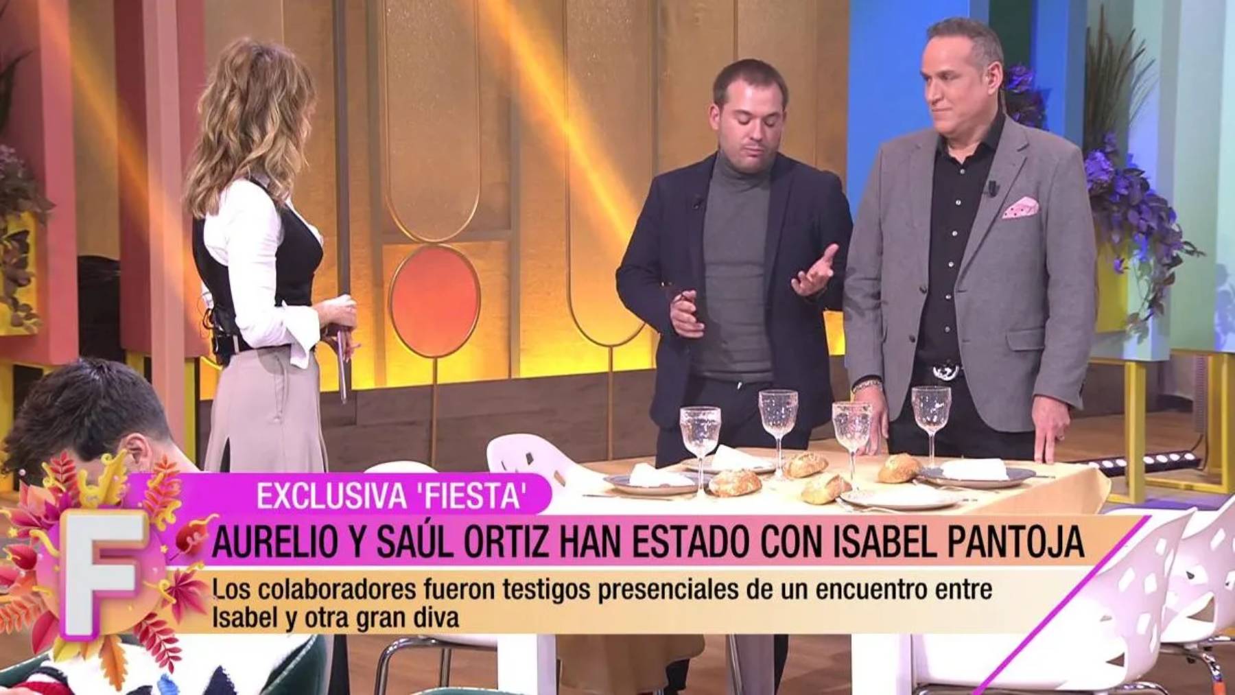 Los periodistas Aurelio Manzano y Sa&uacute;l Ortiz en 'Fiesta' / Telecinco