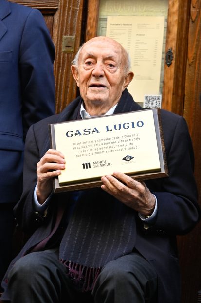 Lucio Bl&aacute;zquez en el homenaje a su restaurante 'Casa Lucio'. / Gtres