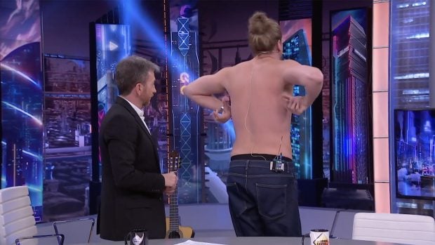 Eduardo Navarrete y Pablo Motos en 'El Hormiguero'. / Antena 3