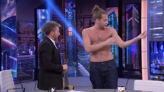 Eduardo Navarrete y Pablo Motos en 'El Hormiguero'. / Antena 3