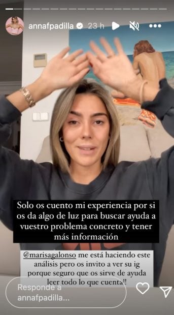 Storie de Anna Ferrer. / Instagram