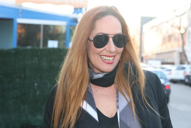 Rosario Mohedano yendo al cumpleaños del pequeño José María. / Gtres