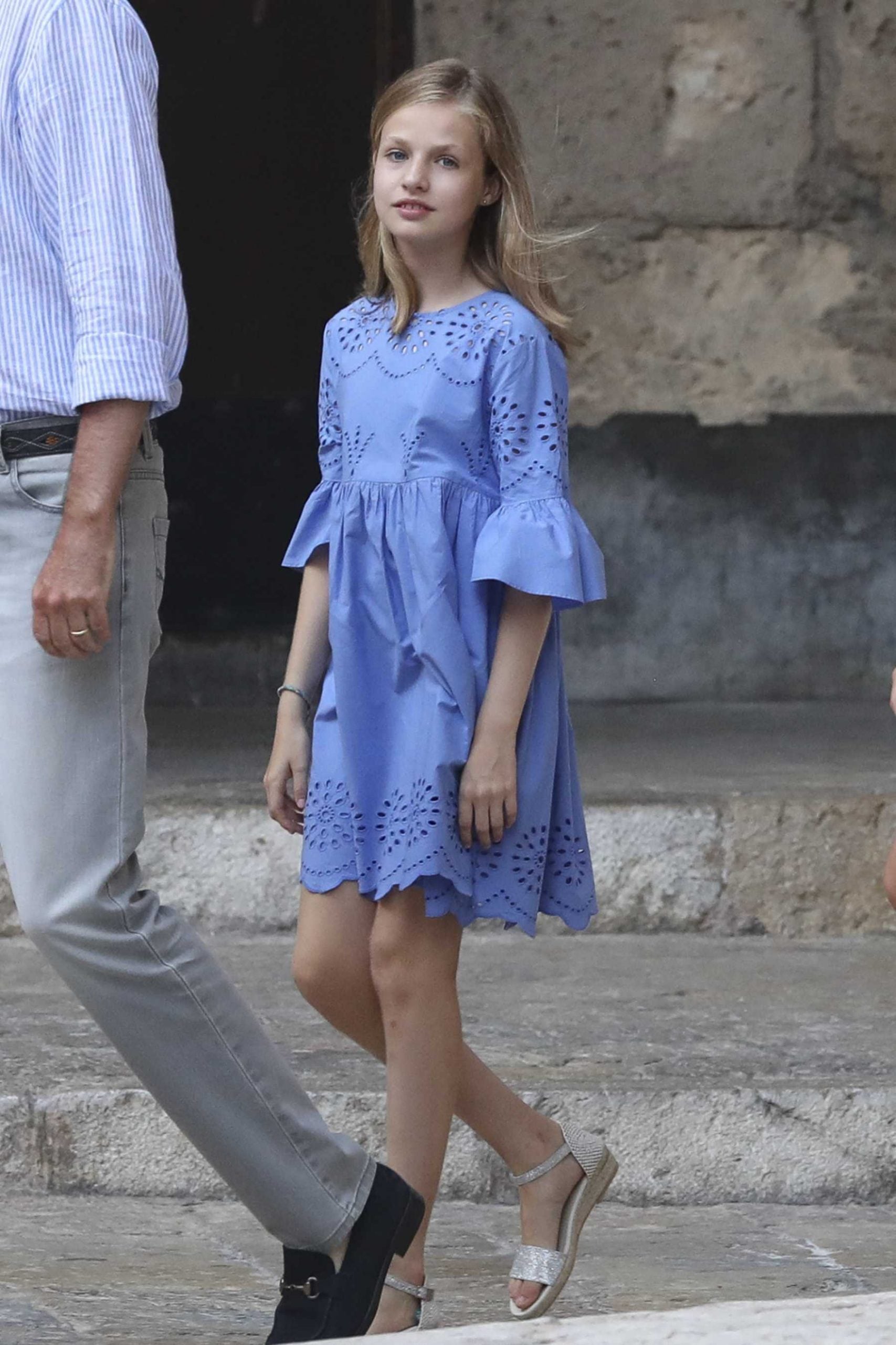 La Infanta Leonor en el Palacio de la Almudaina en Palma / Gtres