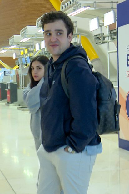 Froil&aacute;n en el aeropuerto de Madrid. / Gtres