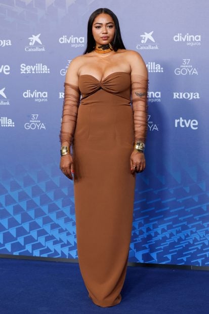 Berta V&aacute;zquez en la alfombra roja de los Premios Goya 2023 / Gtres