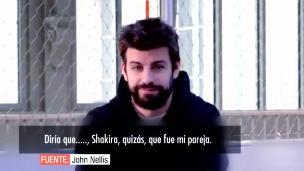 Gerard Piqu&eacute; en su entrevista con John Ellis. / Telecinco