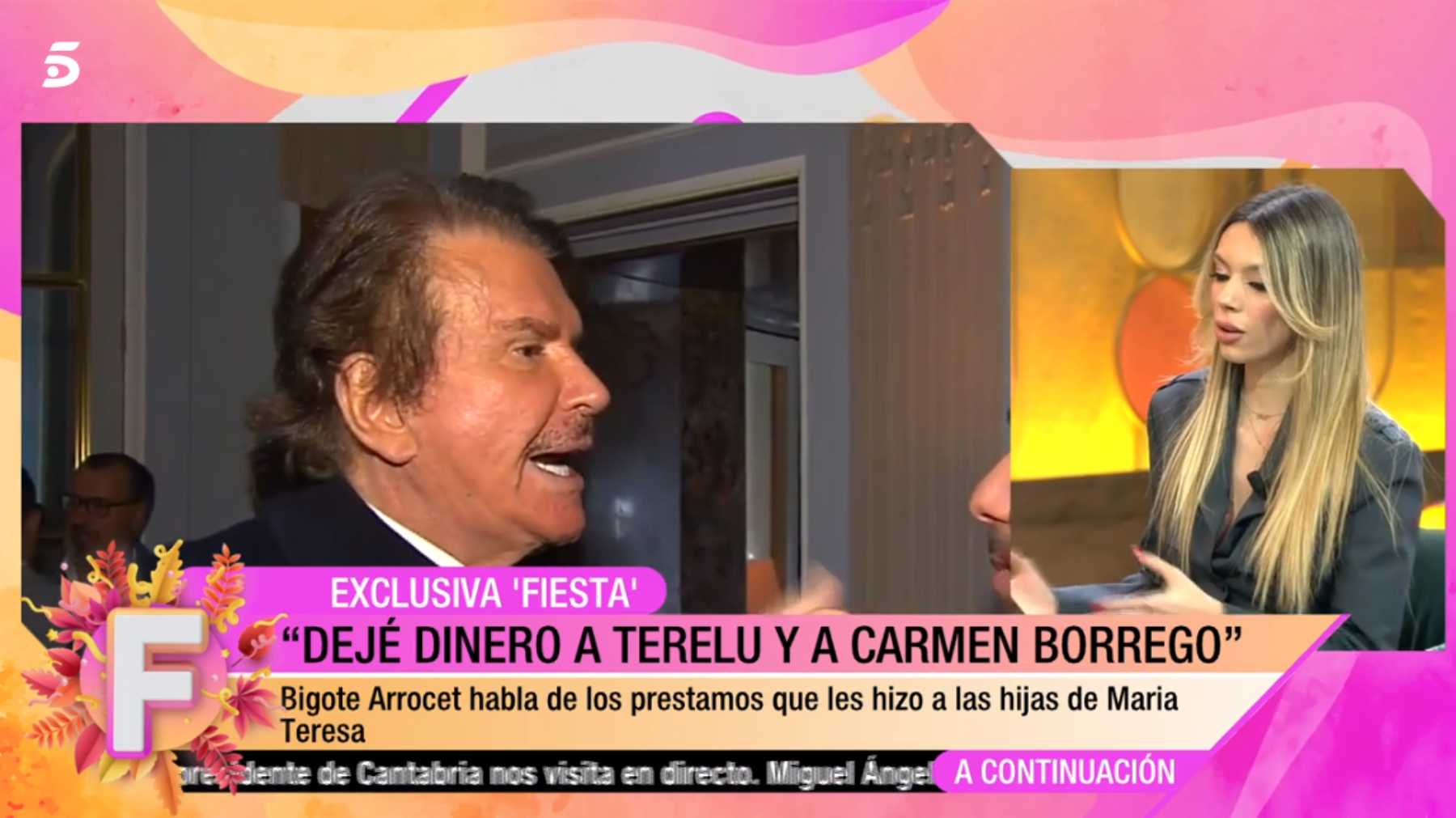 Bigote Arrocet habla para el programa 'Fiesta' / Telecinco