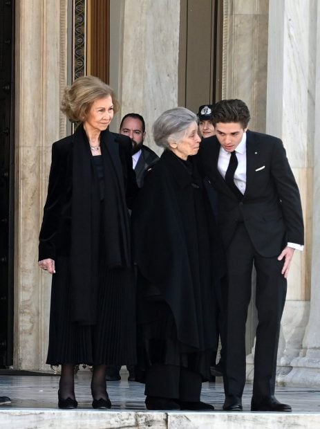 La Reina Sofía, Irene de Grecia y Achileas. / Gtres