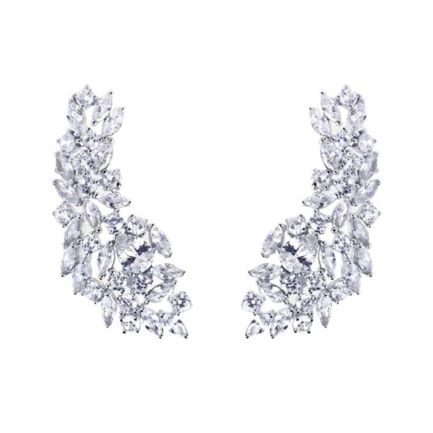 Pendientes tipo earcuff con pedrer&iacute;a. / Customima