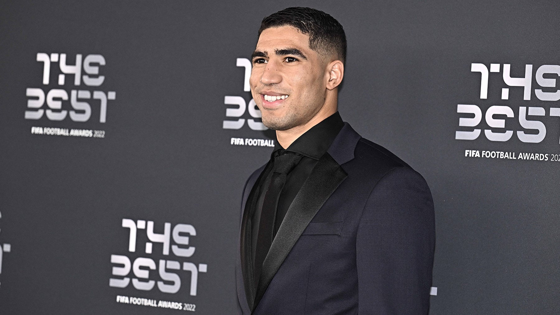 Achraf Hakimi en los premios The Best. / Gtres