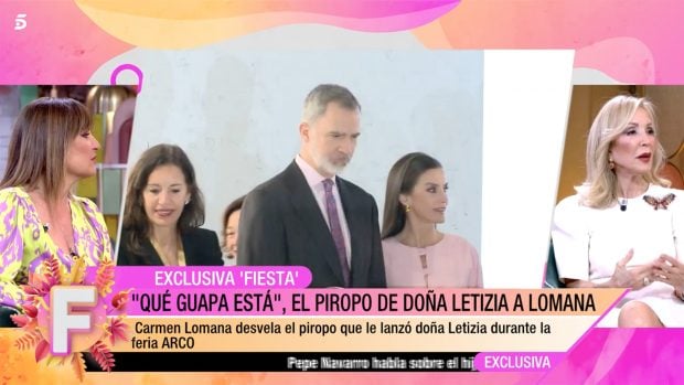 Carmen Lomana en 'Fiesta'. / Telecinco
