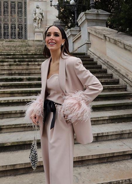El conjunto de Rocío Osorno que es de Zara y que es ideal para cualquier evento