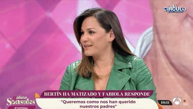 Fabiola Martínez en 'Y ahora Sonsoles'. / Antena 3