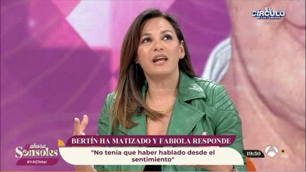 Fabiola Martínez en 'Y ahora Sonsoles'. / Antena 3