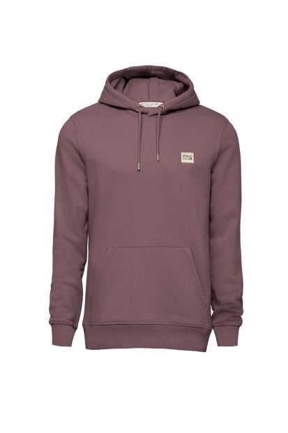 Sudadera marr&oacute;n con capucha. / Polo Club