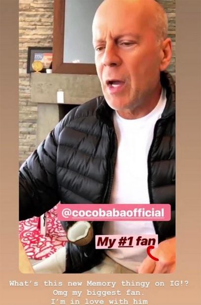 Bruce Willis reaparece tras revelar su enfermedad/ Redes sociales
