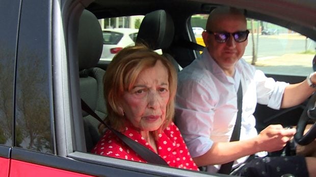 Mar&iacute;a Teresa Campos en un coche / Gtres