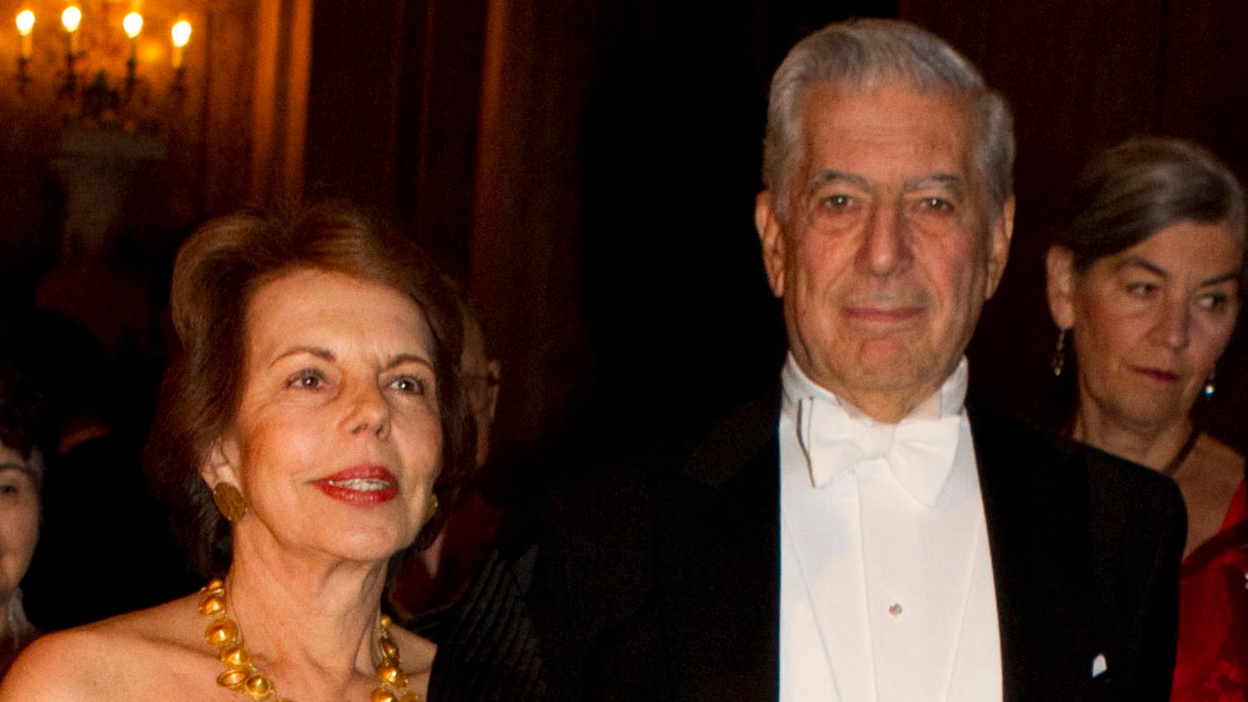 Mario Vargas Llosa y Patricia Llosa en Suecia. / Gtres