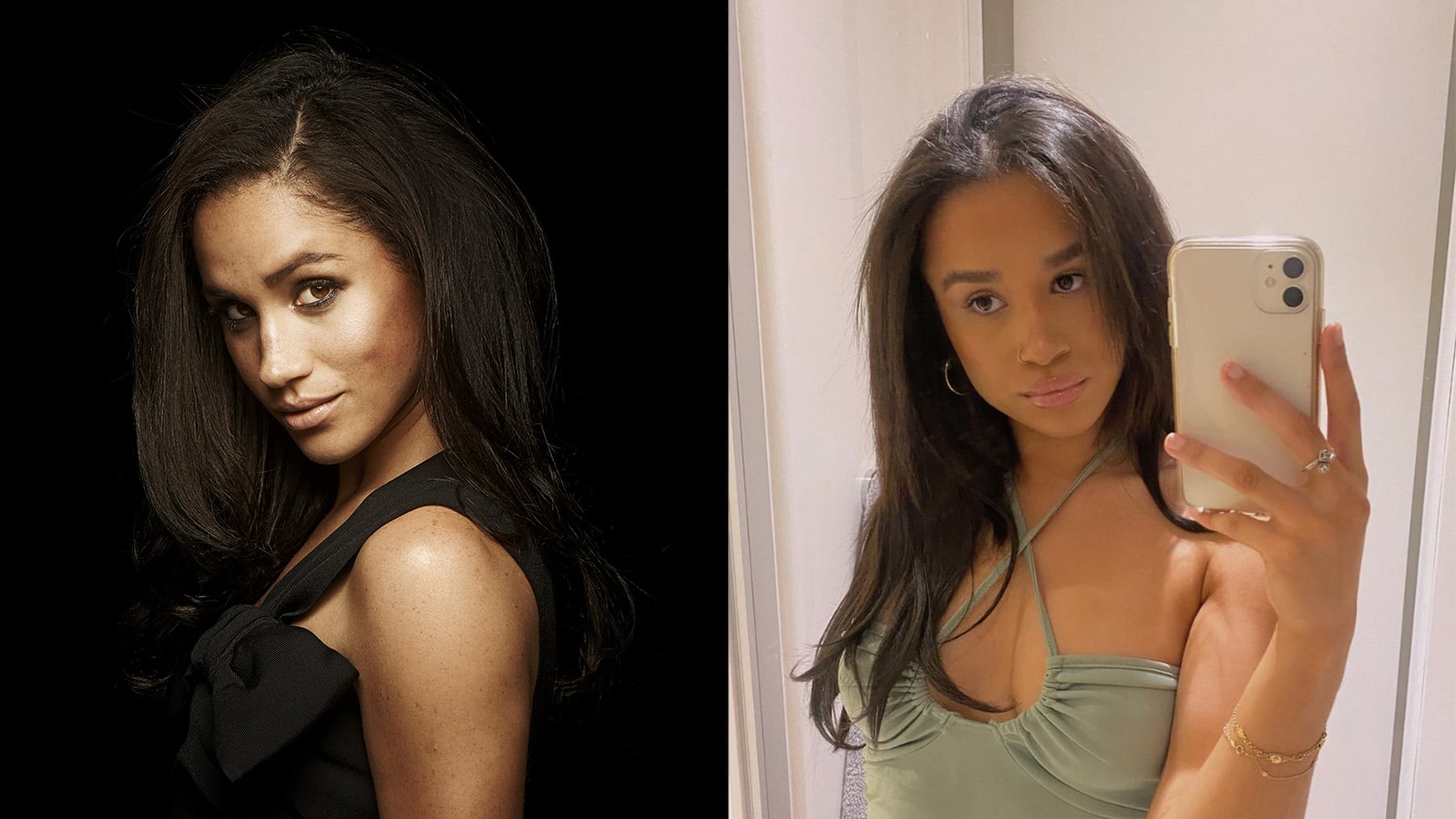 Meghan Markle y su doble en la red