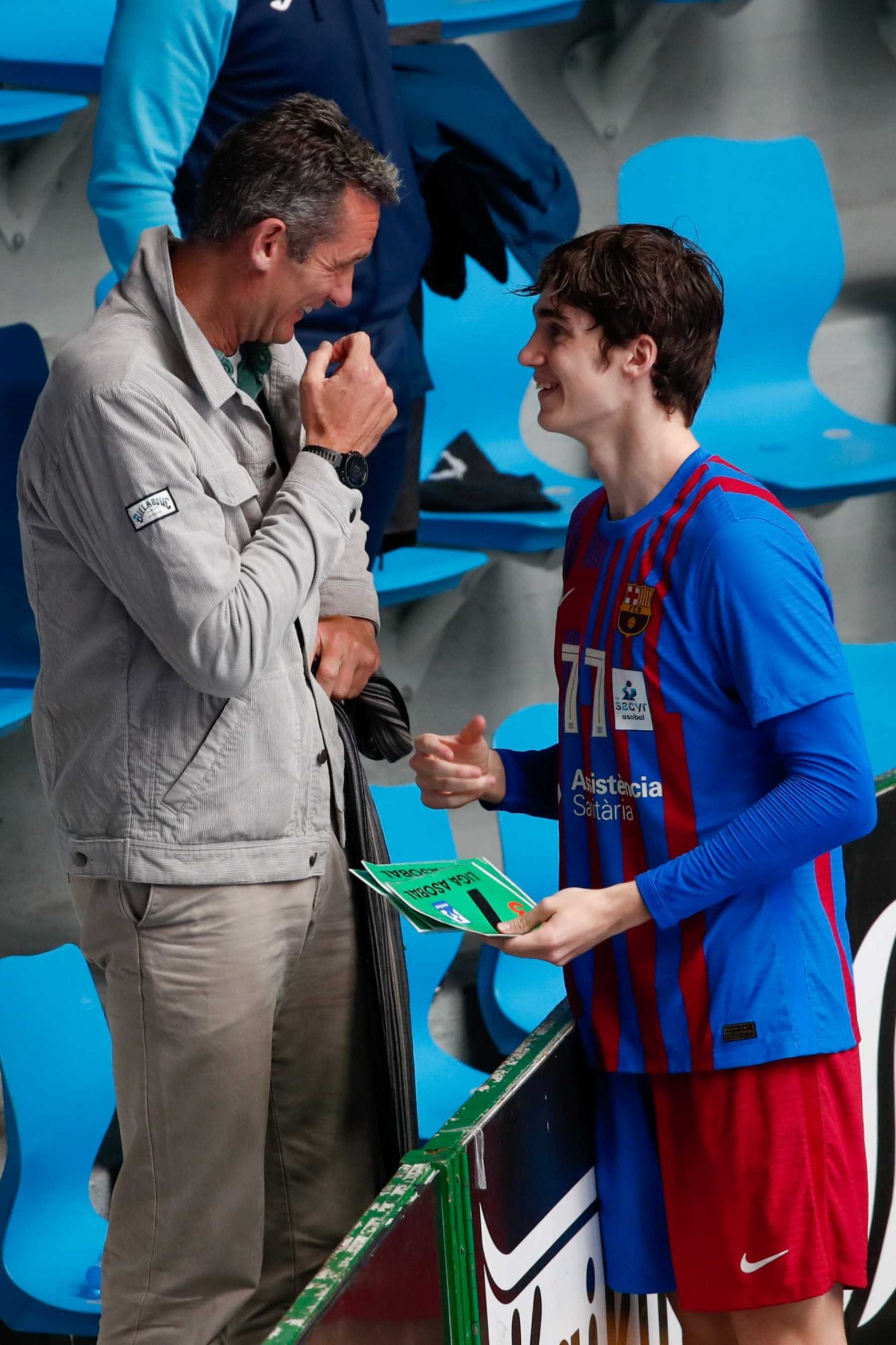 Iñaki Urdangarin junto a su hijo Pablo / Gtres