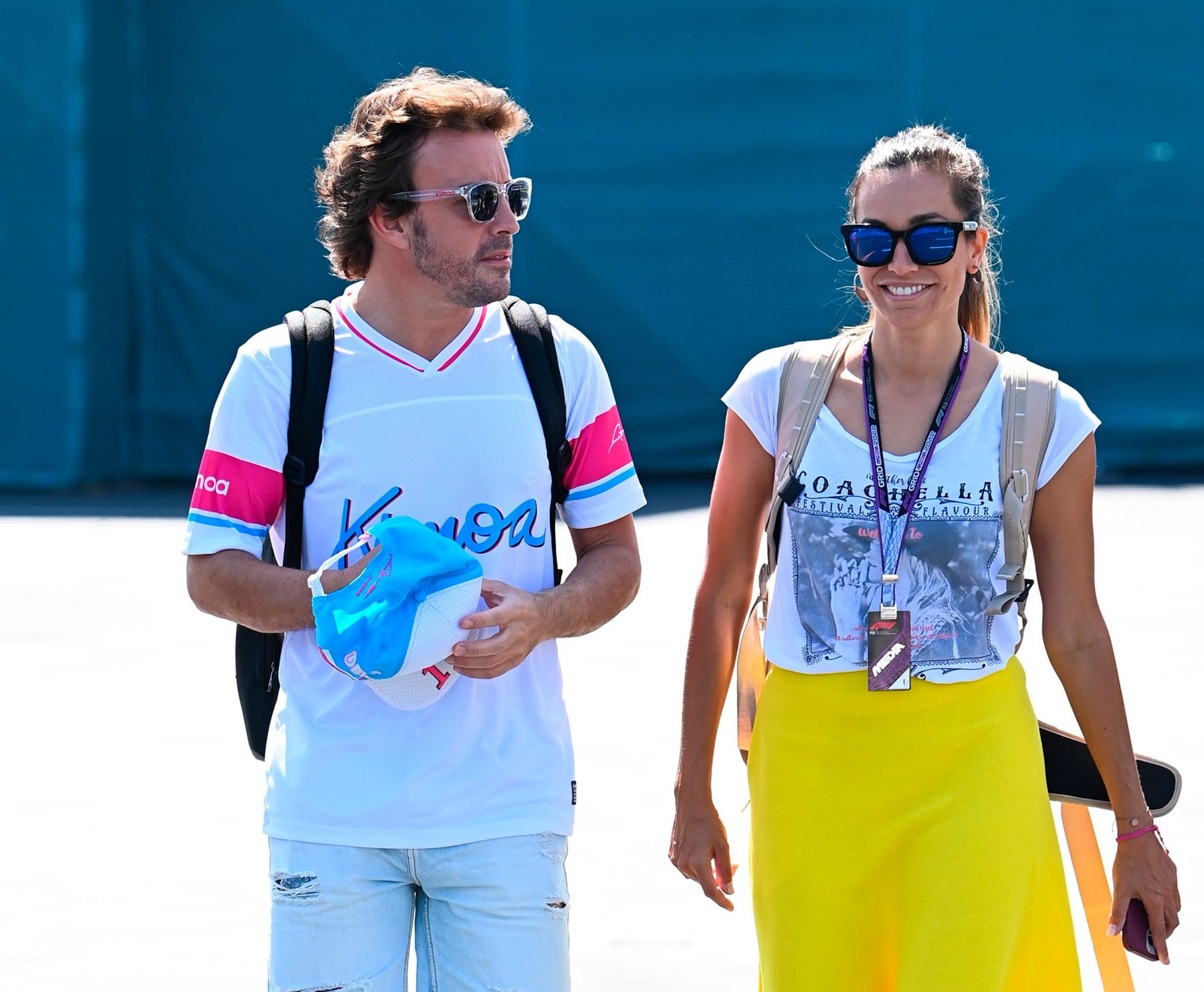 Fernando Alonso y Andrea Schlager