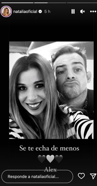 Natalia junto a &Aacute;lex Casademunt / Redes sociales