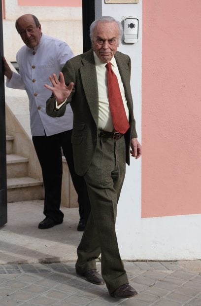 Carlos Zurita en el cumplea&ntilde;os de la infanta Margarita. / Gtres