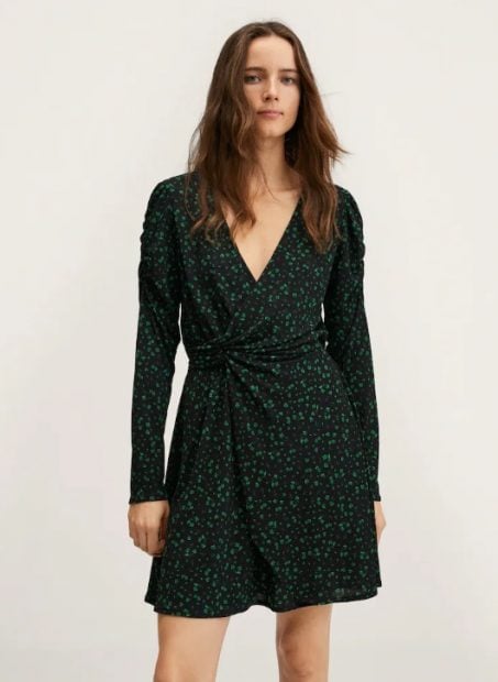 Vestido flores Mango Outlet