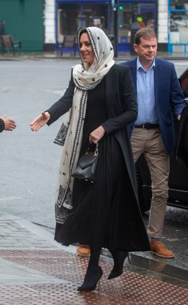 Catalina Middleton, con velo en Haya. / Gtres