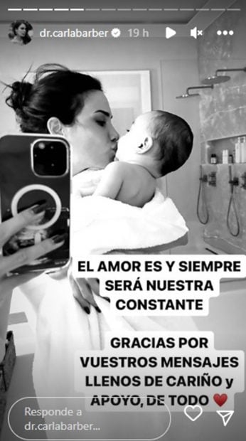 Storie de Carla Barber. / Instagram