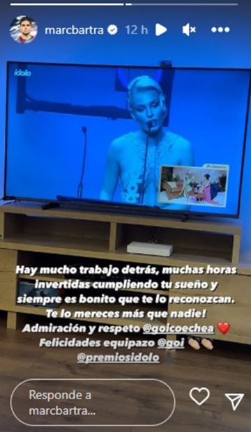 Storie de Marc Bartra. / Instagram