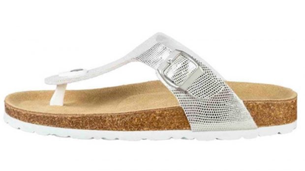 Sandalias plateadas de Lidl / Lidl