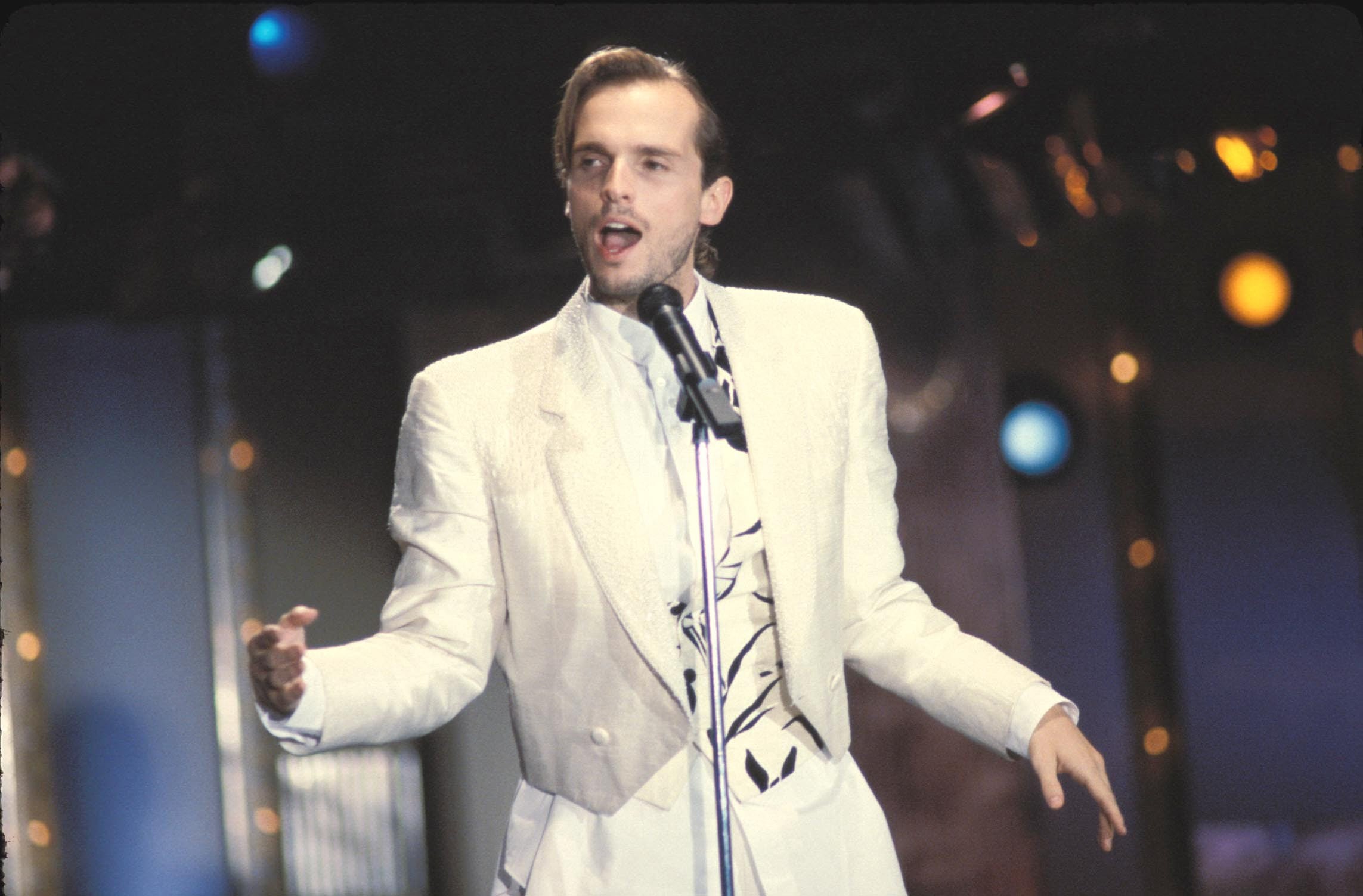 El cantante Miguel Bos&eacute; durante un concierto / Gtres 